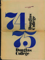 Douglas College Calendar 1974-1975