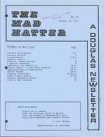The Mad Hatter:  a Douglas Newsletter, October 25, 1972