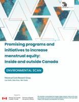Promising programs and initiatives to increase menstrual equity