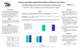Exercise and motivational music improves memory in lectures