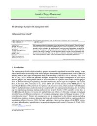 The advantage of project risk management tools