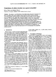 Simulations of cobble structure on a gravel streambed