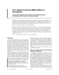 Free radicals formed by H(Mu) addition to fluoranthene