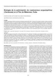 Biología de la polinización de Leptocereus scopulophilus (Cactaceae) en el Pan de Matanzas, Cuba