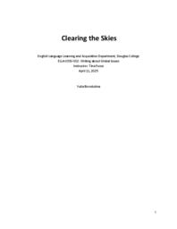 Clearing the skies